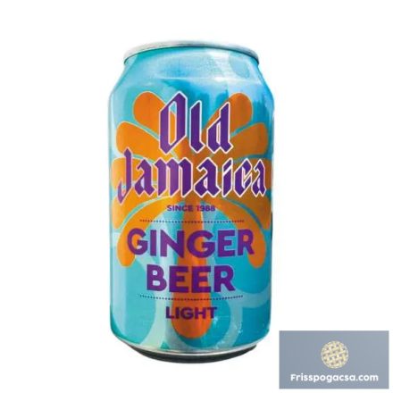 Old Jamaica Ginger Beer Light cukormentes szénsavas alkoholmentes gyömbérsör 330ml DRS