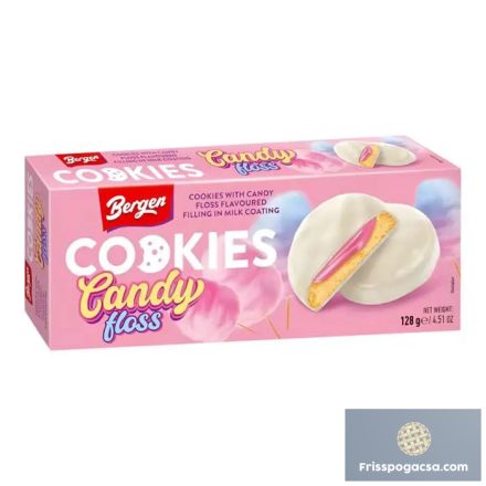 Bergen Cookies Candy Floss vattacukor ízű sütemény 128g