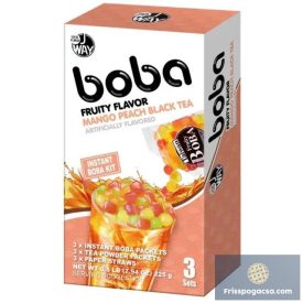  JWAY Boba Mango Peach Black Tea Boba tea készítő 3db-os szett 234g