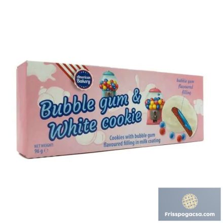 AB Bubble Gum and white Cookie rágógumi ízű keksz 96g