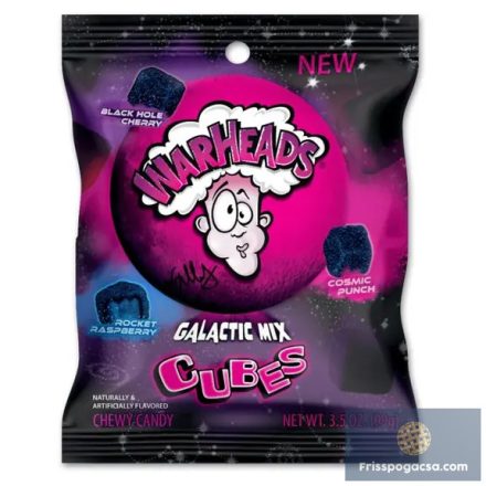 Warheads Galactic Mix Cubes savanyú gumicukor 99g