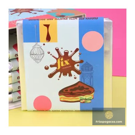 Fix chocolate csokoládé kunafás pisztácia krémmel töltve 80g