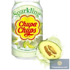   Chupa Chups Melon Cream sárgadinnye krém ízű szénsavas üdítőital 345ml DRS