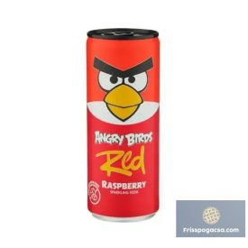   Angry Birds Red Rasberry and Strawberry Sugar Free málna és eper ízű szénsavas üdítő 250ml DRS