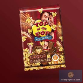   Top Of The Pop Microwave Popcorn csoki és karamell ízű popcorn 100g