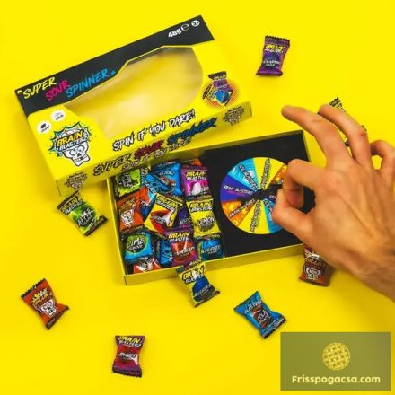 Brain Blasterz Super Sour Spinner savanyú cukorka rulett 48g
