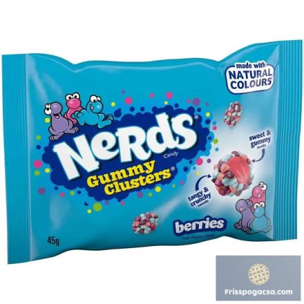 Nerds Gummy Clusters Berries bogyós gyümölcsös rágós cukorka 45g