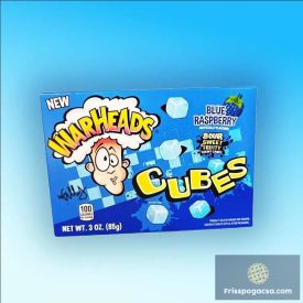   Warheads Blue Raspberry Cubes kék málna ízű savanyú gumicukor 85g