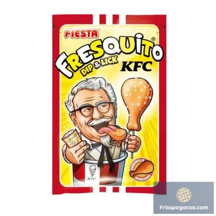 Fiesta Fresquito Dip and Lick KFC robbanócukros mártogatós savanyú nyalóka rágóval 17g