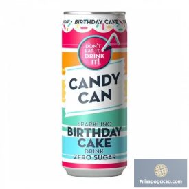   Candy Can zero Sparkling Birthday Cake szülinapi torta ízű szénsavas üdítő 330ml