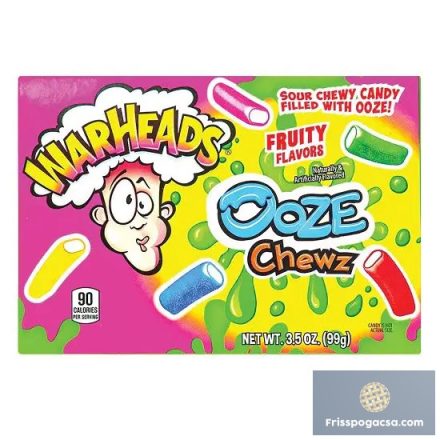 Warheads Ooze Chewz savanyú-gyömölcsös töltött cukorka 99g
