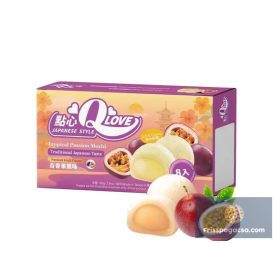 QLove Passion Fruit Premium Filling Mini Mochi 80g