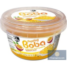   JWAY Popping Boba Bursting Fruit Bubbles Passion Fruit ízű Boba gyöngy 500g