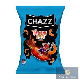   Chazz Crispy Corn Curls Cheezy Carolina Reaper ropogós csípős kukoricachips 100g