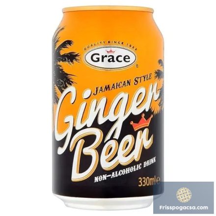 Grace Ginger Beer Jamaican Style alkoholmentes fűszeres szénsavas gyömbérsör 330ml DRS