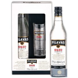 Pilavas Ouzo Nektar 0,7 40% pdd. + pohár