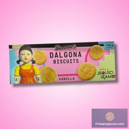Squid Game Dalgona vaníliás keksz 140g