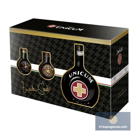 Unicum 0,7l+Szilva 0,04l+Barist.0,04l PDD
