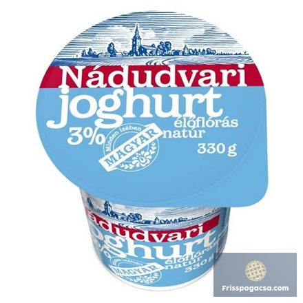 NÁDUDVARI NATÚR JOGHURT 3% 330G