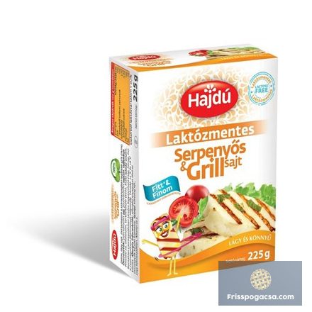 HAJDÚ SERPENYŐS ÉS GRILL SAJT LAKTÓZMENT. 225G