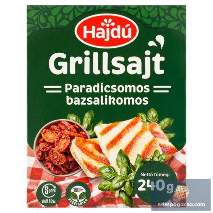 HAJDÚ GRILL SAJT PARADICSOM-BAZSALIKOM 240G