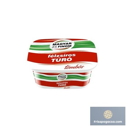 MAGYAR ÉS FINOM TÉGELYES FÉLZSÍROS TÚRÓ 250G