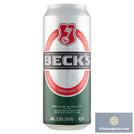 Becks dobozos sör 0,5l DRS 