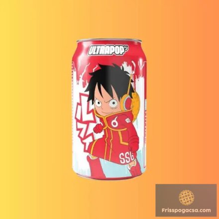UltraPop One Piece Luffy edition eper és lime ízű szénsavas üdítőital 330ml DRS
