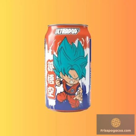UltraPop Dragon Ball Goku edition eper és banán ízű szénsavas üdítőital 330ml DRS