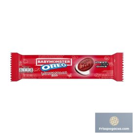   Oreo BABYMONSTER Red Sandwich Cookies with Marshmallow Flavored Creme Limited Edition pillecukorkrémes keksz 110g