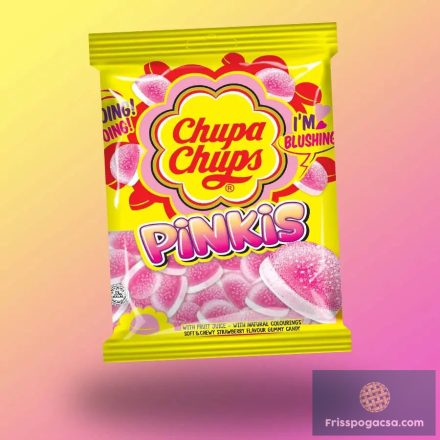 Chupa Chups Pinkis eper ízű gumicukor 90g