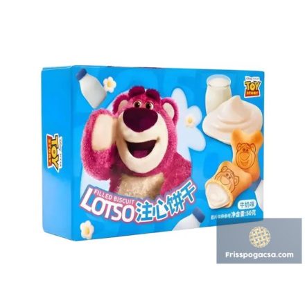 Binqi and Disney Lotso Milk Filled Biscuit tejes krémmel töl