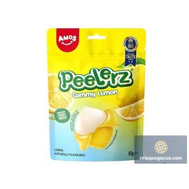   Amos Peelerz Gummy Lemon citrom ízű hámozható gumicukor 65g