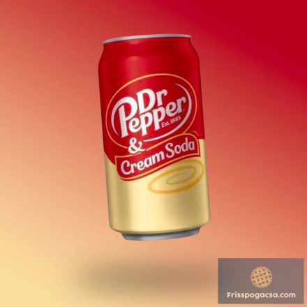 Dr. Pepper USA Cream Soda vaníliás szénsavas üdítőital 355ml DRS