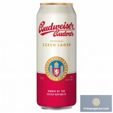 Budweiser dobozos sör 0,5l DRS