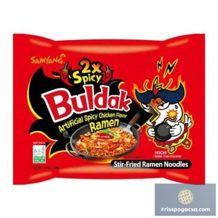 Samyang Buldak 2xSpicy csípős csirkés ízű ramen 140g