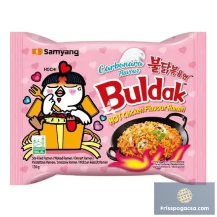 SamYang Buldak Csirkés-Carbonara ízű csípős ramen tészta 130g